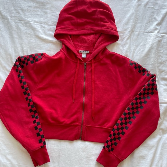 Forever 21 Cropped Zip up - Picture 2 of 5